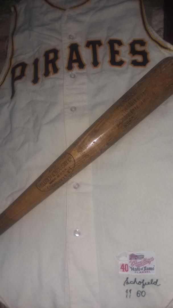 Name:  Dick Schofield Pirates 1960 O16 bat and jersey1 front view 1960 Game Used Pittsburgh Pirates  Ho.jpg
Views: 504
Size:  44.7 KB